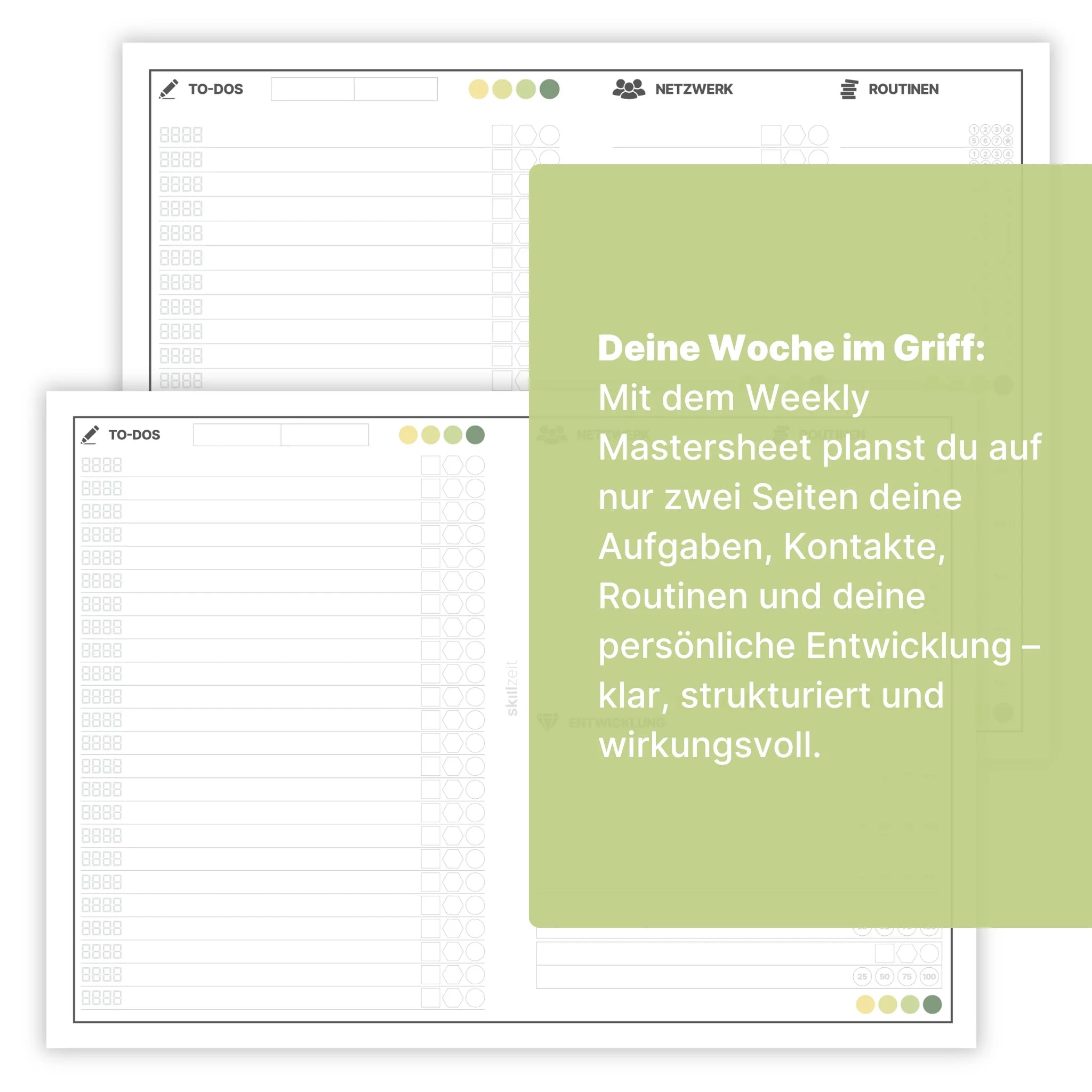 Weekly Mastersheet Standard
