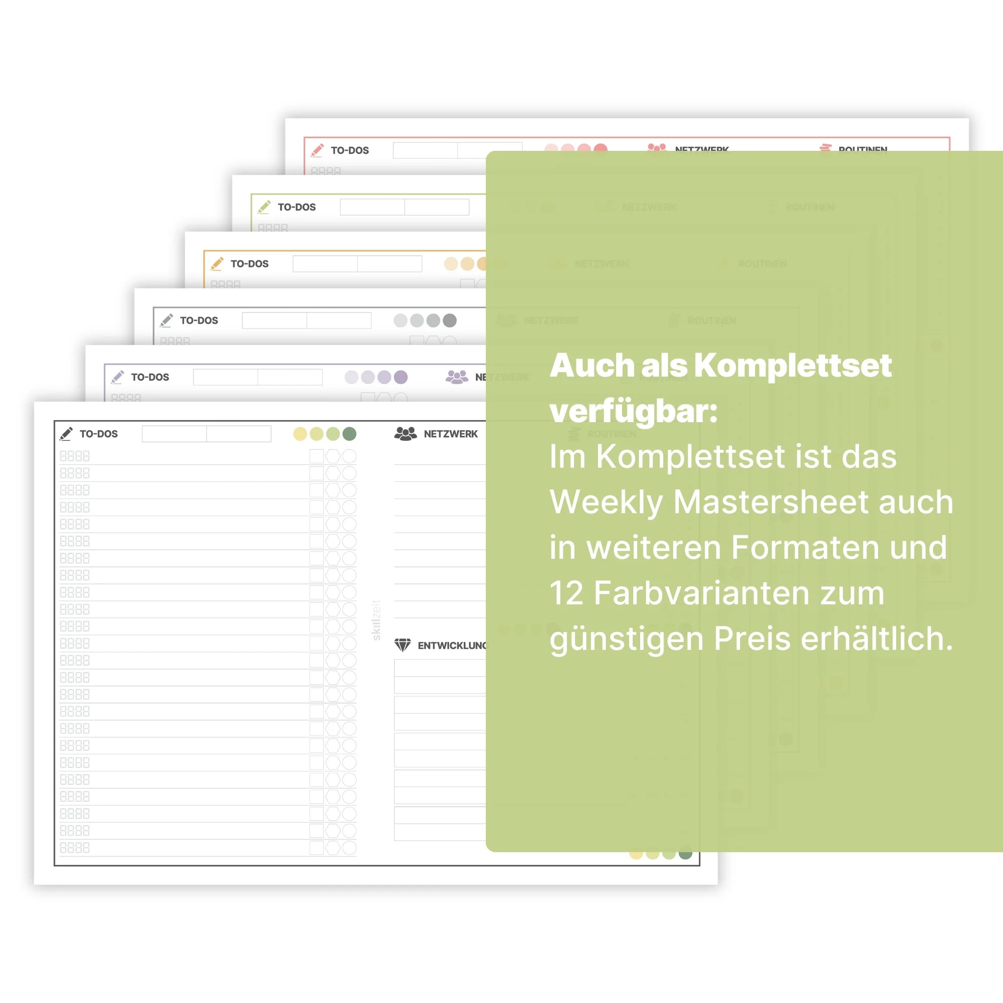 Weekly Mastersheet Standard